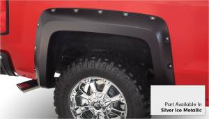 Bushwacker - Bushwacker Fender Flares Pocket Style-Color Quicksilver Metallic Smooth Finish 4 Pc 40957-54 - Image 3