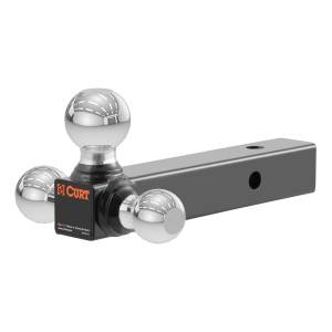 CURT Multi-Ball Mount (2" Solid Shank, 1-7/8", 2" & 2-5/16" Chrome Balls) 45655