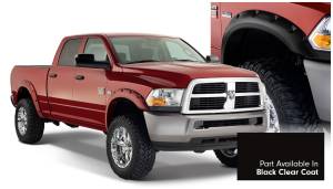 Bushwacker Fender Flares Pocket Style-Color Black Clear Coat Smooth Finish 4 Pc 50919-35