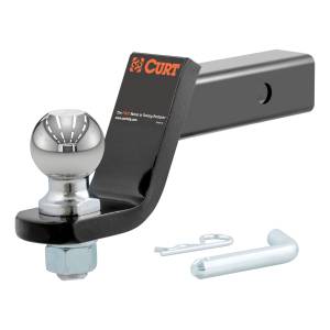 CURT Loaded Ball Mount with 2-5/16" Ball (2" Shank, 7,500 lbs., 4" Drop) 45042