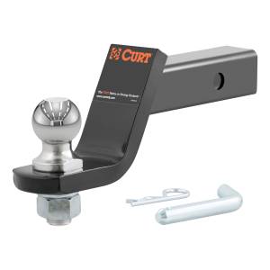 CURT Loaded Ball Mount with 1-7/8" Ball (2" Shank, 3,500 lbs., 4" Drop) 45055