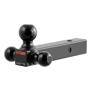 CURT Multi-Ball Mount (2" Hollow Shank, 1-7/8", 2" & 2-5/16" Black Balls) 45652