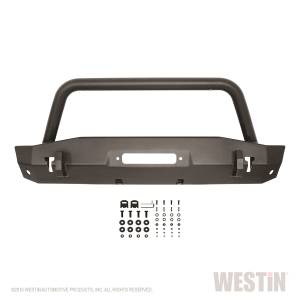 Westin - Westin WJ2 Stubby Front Bumper w/Bull Bar 59-80015 - Image 7