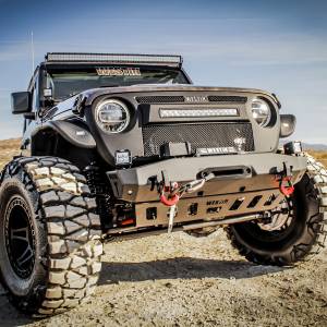 Westin - Westin WJ2 Stubby Front Bumper w/Bull Bar 59-80065 - Image 2