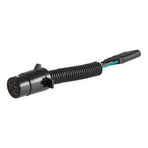 CURT Electrical Adapter (4-Way Round Vehicle to 4-Way Flat Trailer) 57224