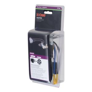 CURT Electrical Adapter (4-Way Flat Vehicle to 6-Way Round Trailer) 57183