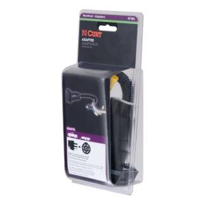 CURT Electrical Adapter (4-Way Flat Vehicle to 7-Way RV Blade Trailer) 57184