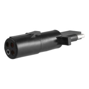 CURT Electrical Adapter (4-Way Round Vehicle to 4-Way Flat Trailer) 58414
