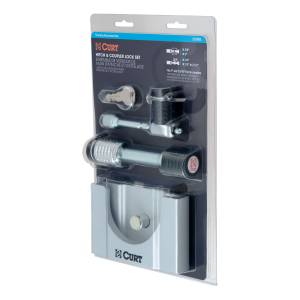 CURT Hitch & Coupler Lock Set (2" Receiver, 1/2" to 2-1/2" Latch, 2" & 2-5/16" Lip) 23088