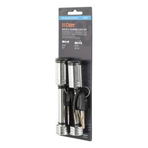 CURT Hitch & Coupler Lock Set (2" Receiver, 2-1/2" Latch) 23527