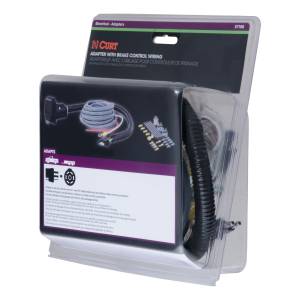 CURT 4-Way Flat Electrical Adapter with Brake Controller Wiring 57186