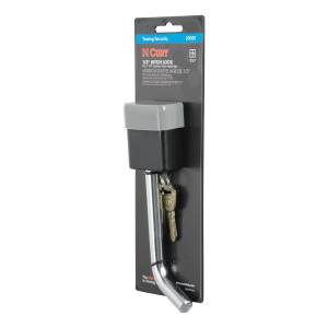 CURT 1/2" Hitch Lock (1-1/4" Receiver, Deadbolt, Chrome) 23020