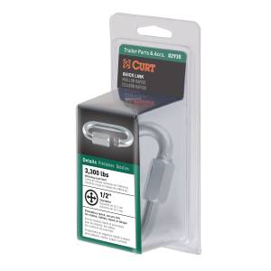 CURT 1/2" Quick Link (16,500 lbs. Breaking Strength, Packaged) 82935