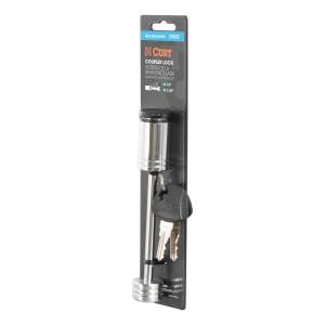 CURT Coupler Lock (1/4" Pin, 3-3/8" Latch Span, Barbell, Chrome) 23523