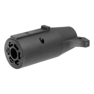 CURT Adapter (7-Way RV Blade to 6-Way Round Trailer, Center Pin Auxiliary) 57260