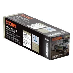 CURT Double Lock 2-5/16" Riser Gooseneck Ball (1" Rise for Bed Liner) 60603