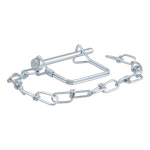 CURT 1/4" Safety Pin with 12" Chain (2-3/4" Pin Length, Packaged) 25013