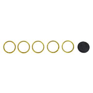 KC HiLiTES FLEX; Bezel Ring Gold (5 pack) 30562