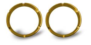 KC HiLiTES FLEX; Bezel Ring Gold (pair) 30552
