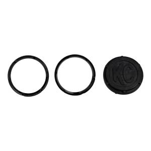 KC HiLiTES - KC HiLiTES KC FLEX Bezels - Black ED Coated (pair) 30551 - Image 2