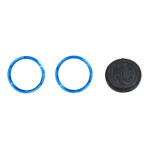 KC HiLiTES KC FLEX Bezels - Blue ED Coated (pair) 30553