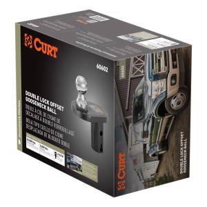 CURT Double Lock 2-5/16" Offset Gooseneck Ball (4" Rearward Offset) 60602