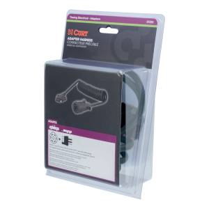 CURT 5' Electrical Adapter Harness (7-Way RV Blade Vehicle to 5-Way Flat Trailer) 57281