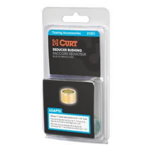 CURT Trailer Ball Reducer Bushing (From 1-1/4" to 1" Stem, Packaged) 21201