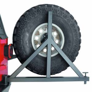Warn - Warn Mounts to 62947 Rear Bumper; Up to 37 Inch Tire; Black; Steel; Direct-Fit 63253 - Image 3