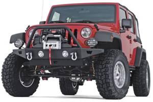 Warn For Rock Crawler Front Bumper #74255 Powder Coated Black 89440