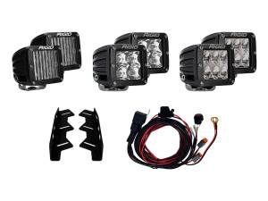 RIGID Industries - RIGID Industries RIGID 2017-2020 Ford Raptor Fog Light Mount Kit, Includes 6 D-Series LED Lights 41610 - Image 1