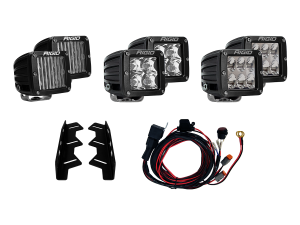 RIGID Industries - RIGID Industries RIGID 2017-2020 Ford Raptor Fog Light Mount Kit, Includes 6 D-Series LED Lights 41610 - Image 2