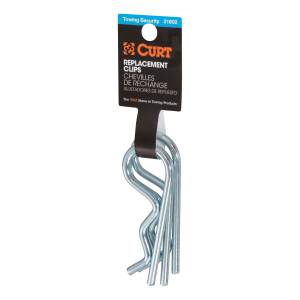 CURT Hitch Clips (Fits 1/2" or 5/8" Pin, Zinc, 3-Pack) 21602