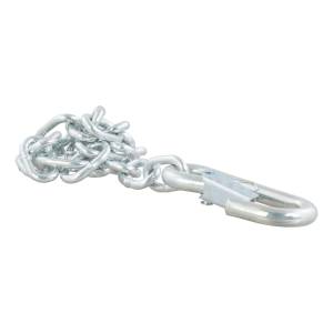 CURT 27" Safety Chain with 1 Snap Hook (2,000 lbs, Clear Zinc) 80312