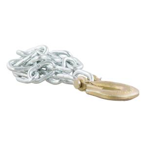 CURT 35" Safety Chain with 1 Clevis Hook (7,800 lbs, Clear Zinc) 80302