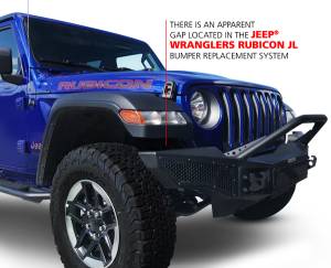 Go Rhino - Go Rhino Wrangler Rockline Winch & LED Ready Full Width Bumper w/ No Overrider Bar 331200T - Image 2