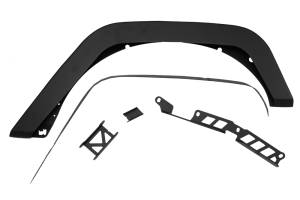 Go Rhino Pair of Trailline. 3" Wide Steel Rear Fenders for 2007-2018 Jeep JK Wrangler 701132T