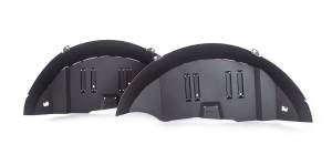 Go Rhino Jeep JL Rear Inner Fender Liners, Black Textured Powdercoated Aluminum, Pair 702012T