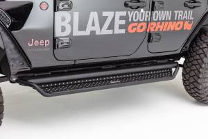 Go Rhino Dominator D1 Side Steps w/ Full Length Drop Steps, Black Powdercoat Finish D14927T