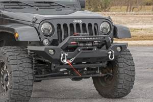 Rough Country Jeep Full Width Front LED Winch Bumper (JK, JL, Gladiator JT) 10596