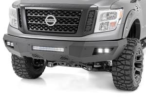 Rough Country Nissan Heavy-Duty Front LED Bumper (16-20 Titan XD) 10780