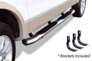 Go Rhino 5" OE Xtreme Composite SideSteps Kit - 80" Long Chrome + Mounting Brackets 685409980CC