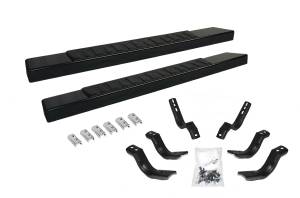 Go Rhino 6" OE Xtreme II Textured Black SideSteps Kit - 80" Long bars + Brackets 6862404780T