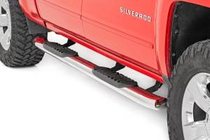 Rough Country GM Stainless Steel Oval Nerf Step Bars 21001S