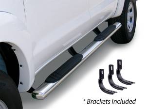 Go Rhino 4" OE Xtreme Sidesteps Kit - 80" Long Stainless + Mounting Brackets 684412680PS