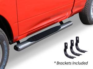 Go Rhino 4" OE Xtreme SideSteps Kit - 52" Long Stainless + Mounting Brackets 684412652PS