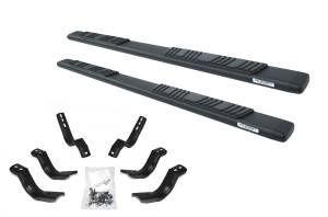 Go Rhino 5" OE Xtreme Low Profile SideSteps Kit - 87" Long Textured black + Brackets 685451687T