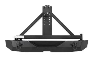 Rough Country Jeep Rock Crawler Rear HD Bumper w/Tire Carrier (07-18 Wrangler JK) 10594A