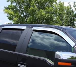 Auto Ventshade (AVS) - Auto Ventshade (AVS) Ventvisor Deflector; Chrome; Outside Mount; 4 pc. 684808 - Image 3