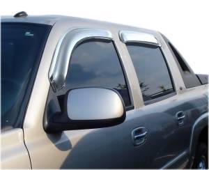 Auto Ventshade (AVS) - Auto Ventshade (AVS) Ventvisor Deflector; Chrome; Outside Mount; 4 pc. 684355 - Image 4